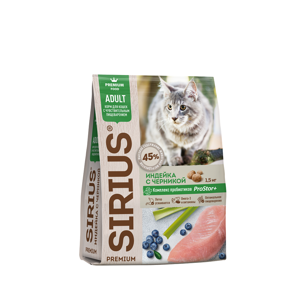 Повседневный корм SIRIUS для кошки