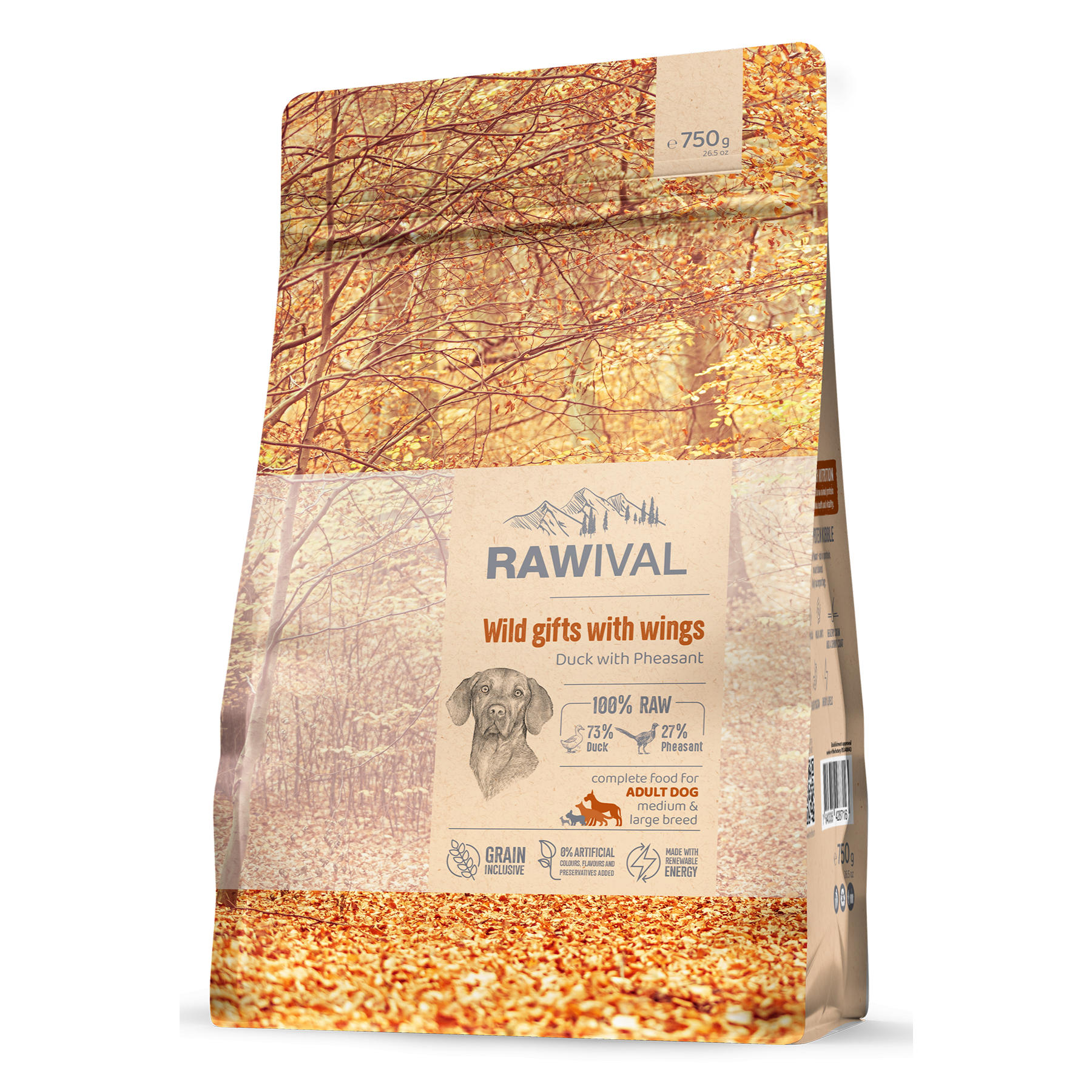 Повседневный корм RAWIVAL для собаки