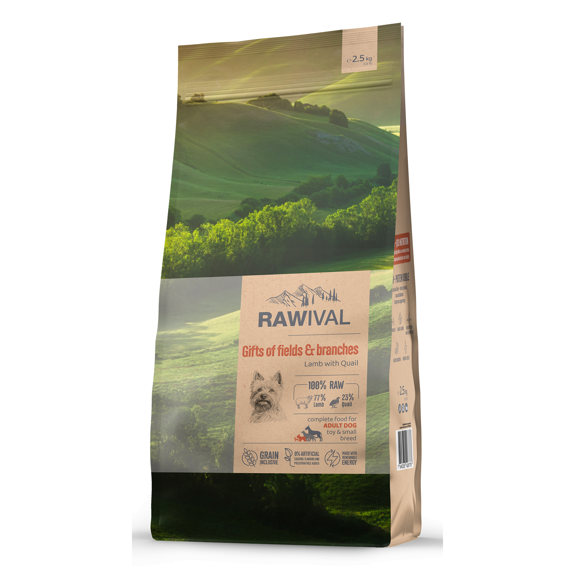 Повседневный корм RAWIVAL для собаки