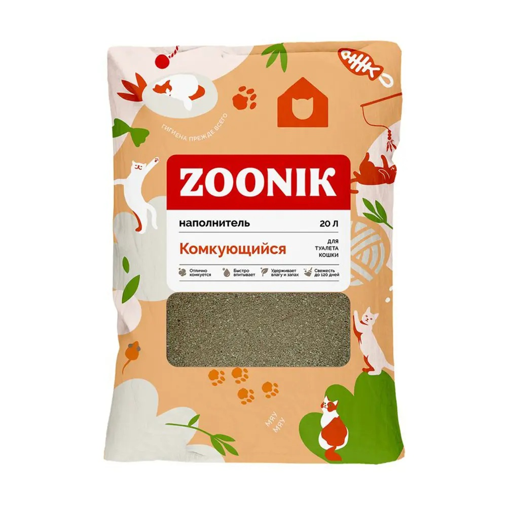 Наполнитель Зооник для кошки